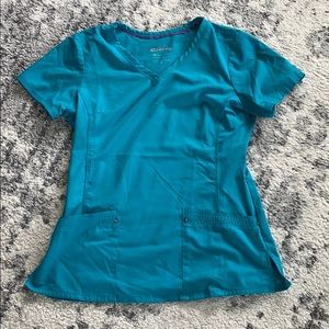 Teal scrub top